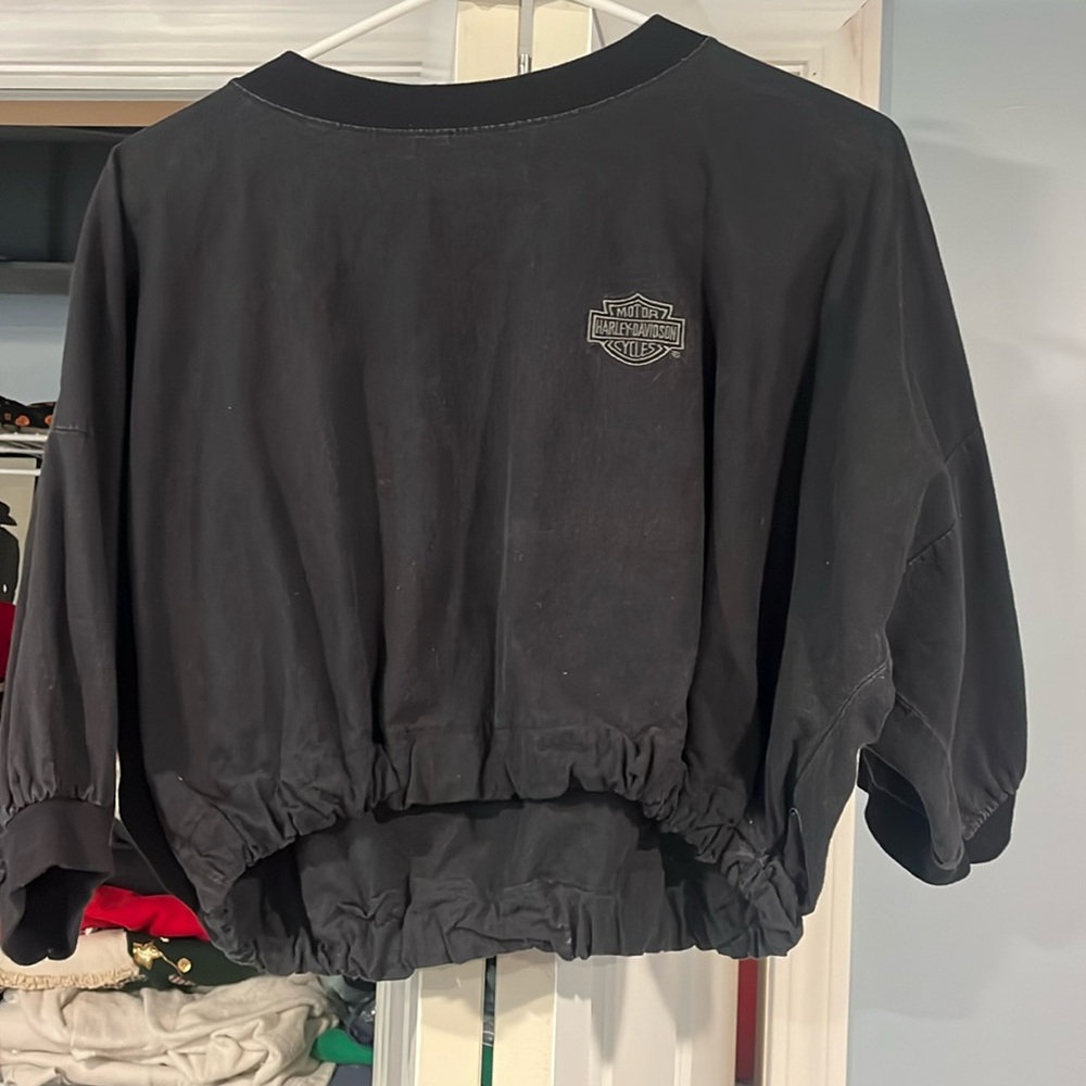 Cropped Harley Davidson Shirt